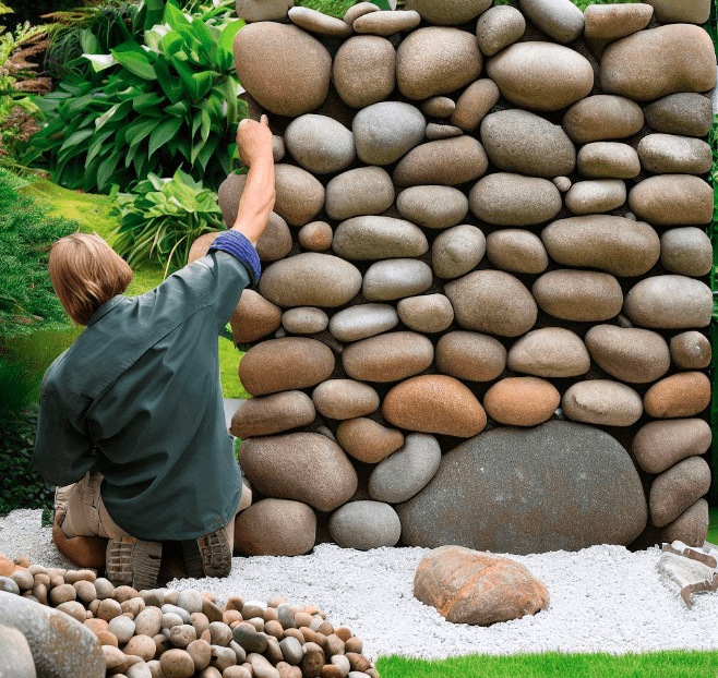 Boulder Retaining Wall