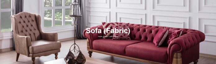 Black Fabric Sofa