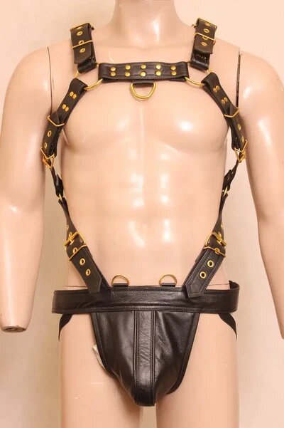 leather mens harness