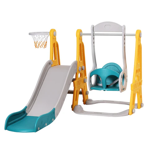 slide and swing set